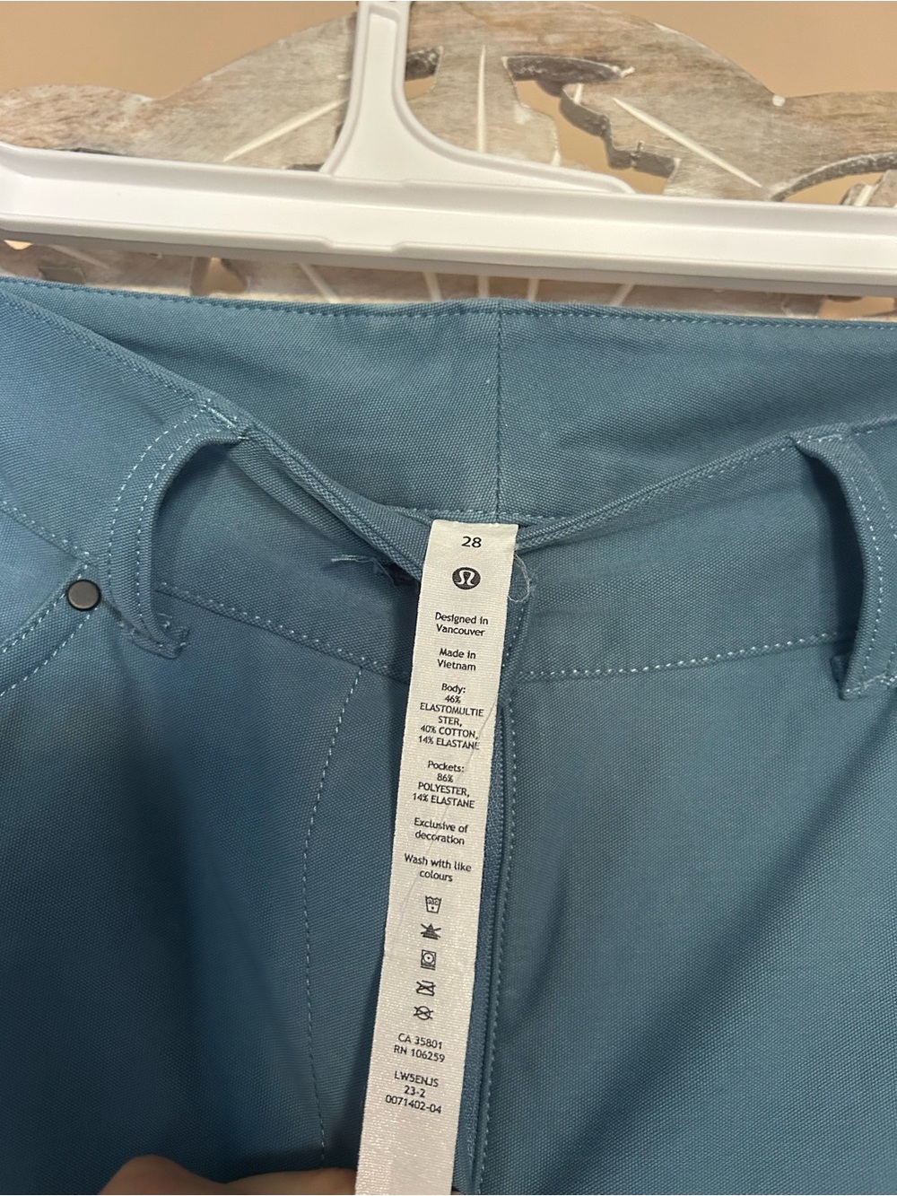 Lululemon City Sleek 5 Pocket High Rise Wide-Leg Pant Full Length | Utility Blue - Picture 3 of 5